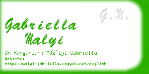 gabriella malyi business card
